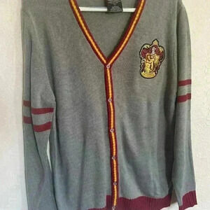Wizarding World of Harry Potter Gryffindor cardigan sz M adult